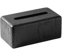 Stylish Rectangular Tissue Holder In Elegant Black Design, Perfectly Suited For Any Setting.