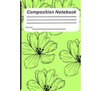 stylish School composition notenook: 6x9 120 pages good for school, work, collage, and taking notes colorful flower design