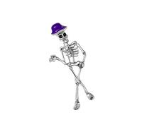 Stylish Skull Brooch Sturdy Alloy Gothic Jewelry For Women Detailed Designs Secure Pin Daily Party Gift Gothic Skull Jewelry