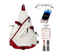 Stylish Sling Bag Daily Use, Casual Pack Students with Adjustable Strap, 14.17x5.51x18.9 inches Sports-Inspired Chest Pack for Camping and Hiking, Large Capacity Travel Daypack