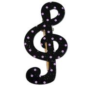 Stylish Star Pince à cheveux en résine avec note de musique élégante pour femme et fille Accessoires de mode