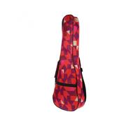 Stylish Waterproof Ukulele Bag Made of Oxford Fabric with Geometric Pattern, Portable and Padded for Tenor Ukuleles