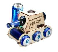 Stylish Wine Rack, Vehicle Shape Beer Holder, 12x8 Inches Organizer with Non-Slip Base, Decorative Metal Storage Stand, Beer Can Display with Creative Design, Table Accessory for Hotel and Restaurant