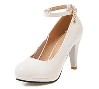 StyliShoes Escarpins Habillés pour Femme avec Bride à la Cheville et Talons Blocs