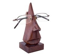 Stylla London® Support de Lunettes de Lecture en Bois Fait Main en Forme de Nez - Cadeau Insolite pour Homme et Femme