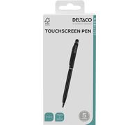 stylo 2 en 1, écriture à l'encre et utilisation pour écrans tactiles, noir