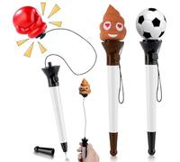 Stylo, 3 Pièces Stylos Personnalisés, Stylo Rigolo, Stylo Rigolo Adulte, Stylo Enfant Rigolo, Drôle Cadeau de Anniversaire pour Enfants 7 ans Et Plus, Idées Gadget Cadeau pour Amis Collègues