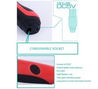 Stylo 3D ABS/PLA Gen 6th Pour Enfants Avec Ecran LCD: Dessin Graffiti Vitesse Réglable Bleu YONIS