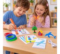 Stylo 3d basse température pour enfant dès 6 ans orange