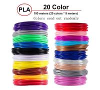 Stylo 3D multi-couleurs,5m,20 couleurs,pour tous les jours,matériaux d'impression à filament,câble d'imprimante - 5M 20 couleurs[A]