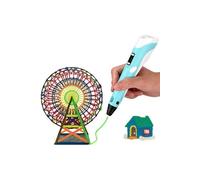 Accessoire imprimante 3D Haobuy Stylo 3D Printer Crafting Doodle Drawing Arts d'impression + filament de PLA/ABS - Bleu