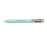 Pentel – Stylo 4 couleurs – Pointe moyenne – Corps vert menthe
