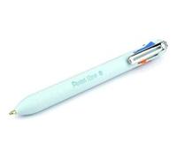 Stylo - 4 couleurs - Pointe moyenne - Corps vert menthe - Pentel Vert