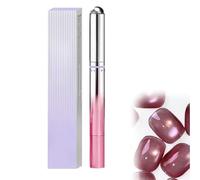 Stylo 7-en-1 Soin des ongles et effet œil de chat, nouveauté base, construction, couleur et top coat tout-en-un avec bille magnétique, stylo fortifiant pour ongles, précision par rotation (03#)