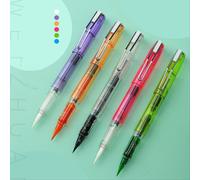 Stylo À 6 Têtes Souples,Brosse De Style Stylo À Plume,Calligraphie,Beau Stylo Peut Ajouter De L'encre,Couleur De L'eau,Débutants,Pratique De La Calligraphie,Ligne De Copie