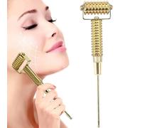 Stylo à acupuncture, acupuncture aiguille en or oreille en cuivre détection de massage stylo avec petite tête de détection, rouleau d'acupuncture multifonctionnel flexible pour la clinique et le ména
