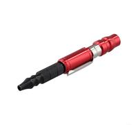 Stylo à air avec raccord standard de 20 heures et bouton de réglage réactif pour le flux d'air à la demande dans les zones de travail de précision (rouge)