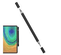 Stylo À Bille 2 En 1 | Stylet - Disque Pour Téléphone Intelligent À Double Tête Pour Écran Tactile | Noir Blanc Or - Accessoire De Tablette Capacitive Click Slide Précis, Tête Transparente - Papier De