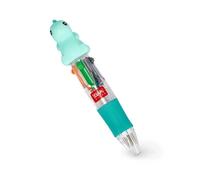 Stylo à bille 4 couleurs - LEGAMI - Mini Magic Rainbow - Noir/Orange/Vert/Bleu - Pointe 1,0 mm - Manche silicone