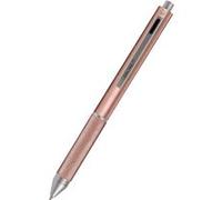 Online stylo à bille 4-en-1 rosegold | métallique et multifonctionnel | 3 mines pour stylo en bleu, noir et rouge, et une mine de crayon à papier | inclus gomme à effacer