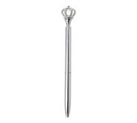 Stylo à bille à action torsadée en métal pour écriture fluide et rechargeable pour l'école Noir/bleu