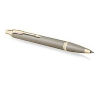 Parker Stylo bille IM Touche Finale finition grès pointe moyenne encre bleue – coffret cadeau