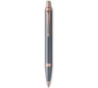 Parker Stylo bille IM Touche Finale finition gris ardoise pointe moyenne encre bleue Coffret cadeau