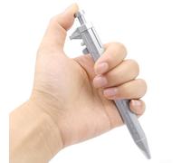 Stylo à bille à encre gel de 0 5 mm avec pied à coulisse pour mesurer et écrire dans les environnements de bureau et d'école (bleu)