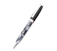 Stylo à bille à encre noire - Stylo à bille en métal de 1,0 mm - Écriture lisse - Fournitures scolaires et de bureau - Rotation lisse - Papeterie d'affaires pour enseignant