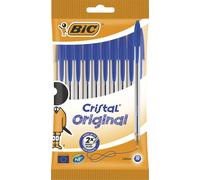 Stylo à bille BIC Cristal, bleu, en sachet de 10 pièces