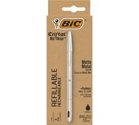 Stylo à bille BIC Cristal RE'NEW noir