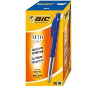 Stylo à bille - BIC - M10 clic - Rétractable - 0,4 mm - Bleu