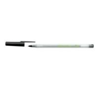 BIC Stylo à bille ECOlutions Round Stic Corps transparent glacé Noir
