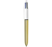 Stylo à bille Bic Shine 4 Couleurs Doré Doré G