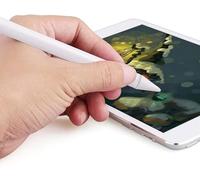 Stylo à bille blanc pour smartphone et tablette - Haute sensibilité - Anti-rayures - Pointe fine - Stylet capacitif pour écran tactile - Pour iPad - Stylo à bille, stylets et accessoires