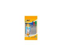 Stylo À Bille Cristal Medium, Bleu, En Sachet De 10