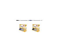 Bic Cristal Original Stylo-Bille Pointe Moyenne (1,0 mm) Largeur de trait (0,4 mm) - Parfait pour l'Ecole et au Bureau - Noir, Lot de 90 + 10 gratuits