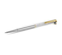 Stylo à bille Crystalline, Œil porte-bonheur, Ton doré, Finition mix de métal OS