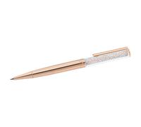 Stylo à bille Crystalline, Ton or rose, Placage de ton or rosé OS