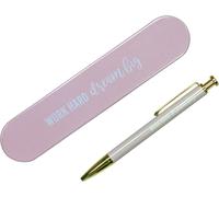 Stylo À Bille De Haute Qualité Dans Une Boîte Cadeau - Idée Cadeau Idéale Pour Le Début De L'université - Rose - Pour Femmes Et Hommes - Imprimé Avec Un Slogan Motivant - Set N° 2