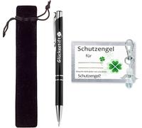 Stylo À Bille De Motivation Ange Gardien - Carte Cadeau Porte - Bonheur - Examen, École, Départ, Nouvel Emploi, Nouvelle Profession, Collègue, Cadeau D'examen (Stylo Porte - Bonheur)