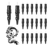Stylo à bille de tatouage 20 pièces cartouches à ressort solides scellées la cire pour l'apprenant de tatouage travail point dessin pratique cartouches stylo bille Ball Point Ballpoi