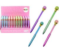 Stylo à bille diamant, diamants, mine bleue, 0,7 mm, Mix