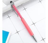 Stylo À Bille En Cristal 2 En 1, 10 Pièces, Mignon, Diamant, Métal, Papeterie, Stylet Tactile, Pour Ipad, Iphone, Xiaomi, Samsung