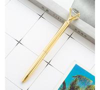 Stylo À Bille En Cristal, Verre, Diamant, Métal, Beau Cadeau, 14x1.3 Cm, 1 Pièce