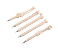 Stylo à bille en os, plume squelette 5 pièces original pour fête d'Halloween