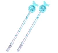 Stylo À Bille En Plastique Souple Pour Enfants, 2 Pièces, Couleur Vive