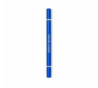 Stylo à bille et crayon éternel personnalisé 2 en 1, instrument d'écriture à double extrémité, encre bleue, recharge jumbo, corps ABS finition métallique