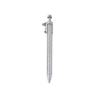 Stylo à bille fantaisie avec pied à coulisse - Plage de mesure : 0 à 10 cm - Stylo à bille rétractable pour étudiant, dessin, écriture et règle