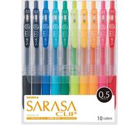 Stylo À Bille Gel Sarasa Clip 0,5 10 Couleurs Jj15-10ca